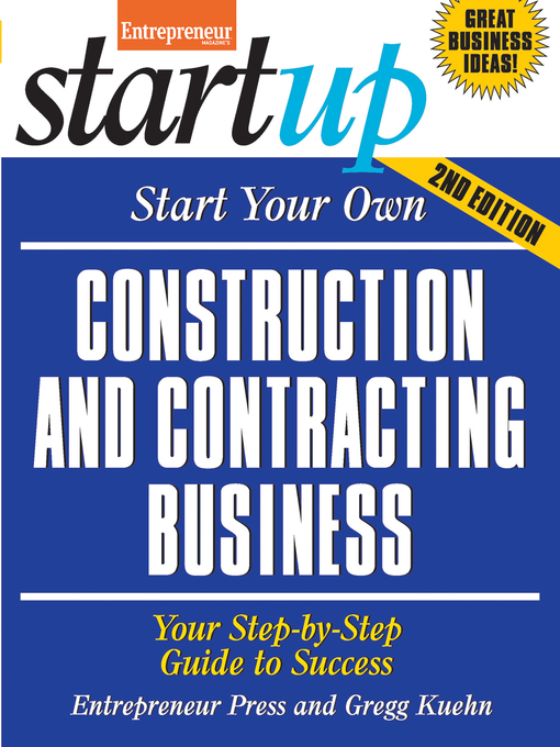 Title details for Start Your Own Construction and Contracting Business by Entrepreneur Press - Available